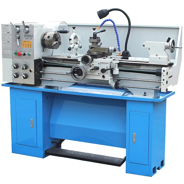 Torno de banco convencional horizontal CZ1224G Torno Para máquina de torno de burbujas de mesín de metal
