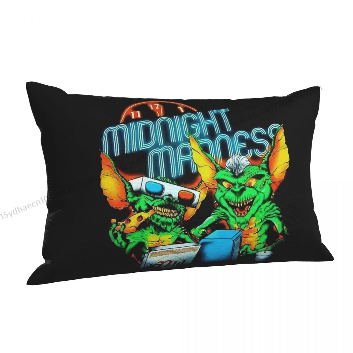 Midnight Stripe Horror Monster Vintage Art Hug Pillowcase Gremlins Film Backpack Cojines Printed Chair Pillow Covers Decorative