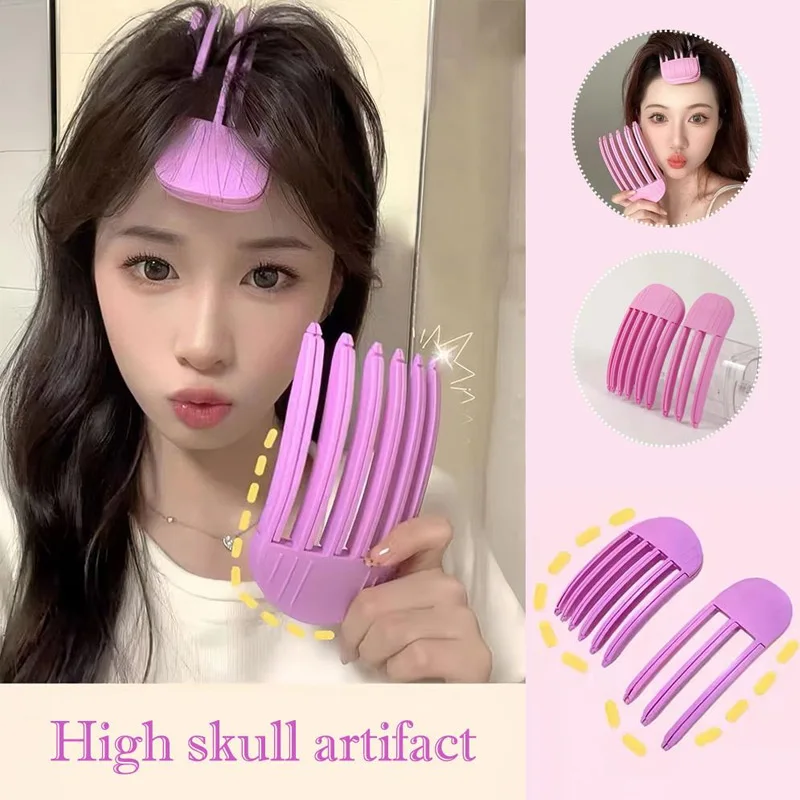 Fluffy Hairpin Curling Bangs Clips Hair Roots Volumizing Hair Clips High Cranial Top Bangs Curly Hair Styling Clip Seamless Clip