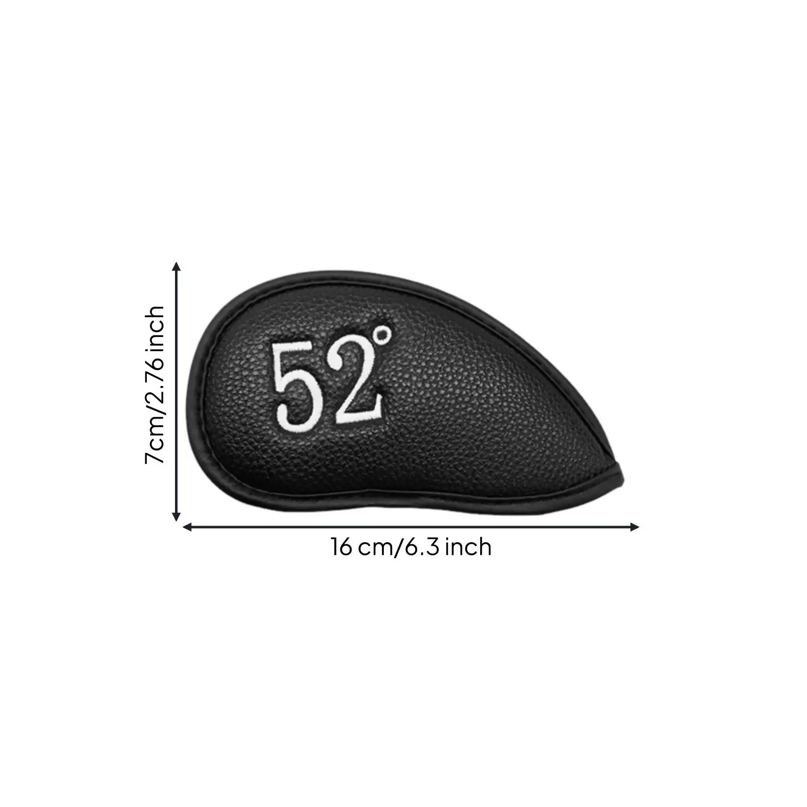 Golf Club Iron Head Cover Kit Number Labeled PU Leather Organizer Iron Headcovers for Golfer Equipment Storage and Play