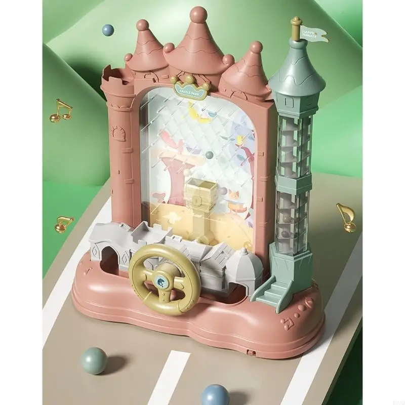 R9JD Party Board Game Toy Child Education Game Machine Cartoon Castle Catch Ball Toy