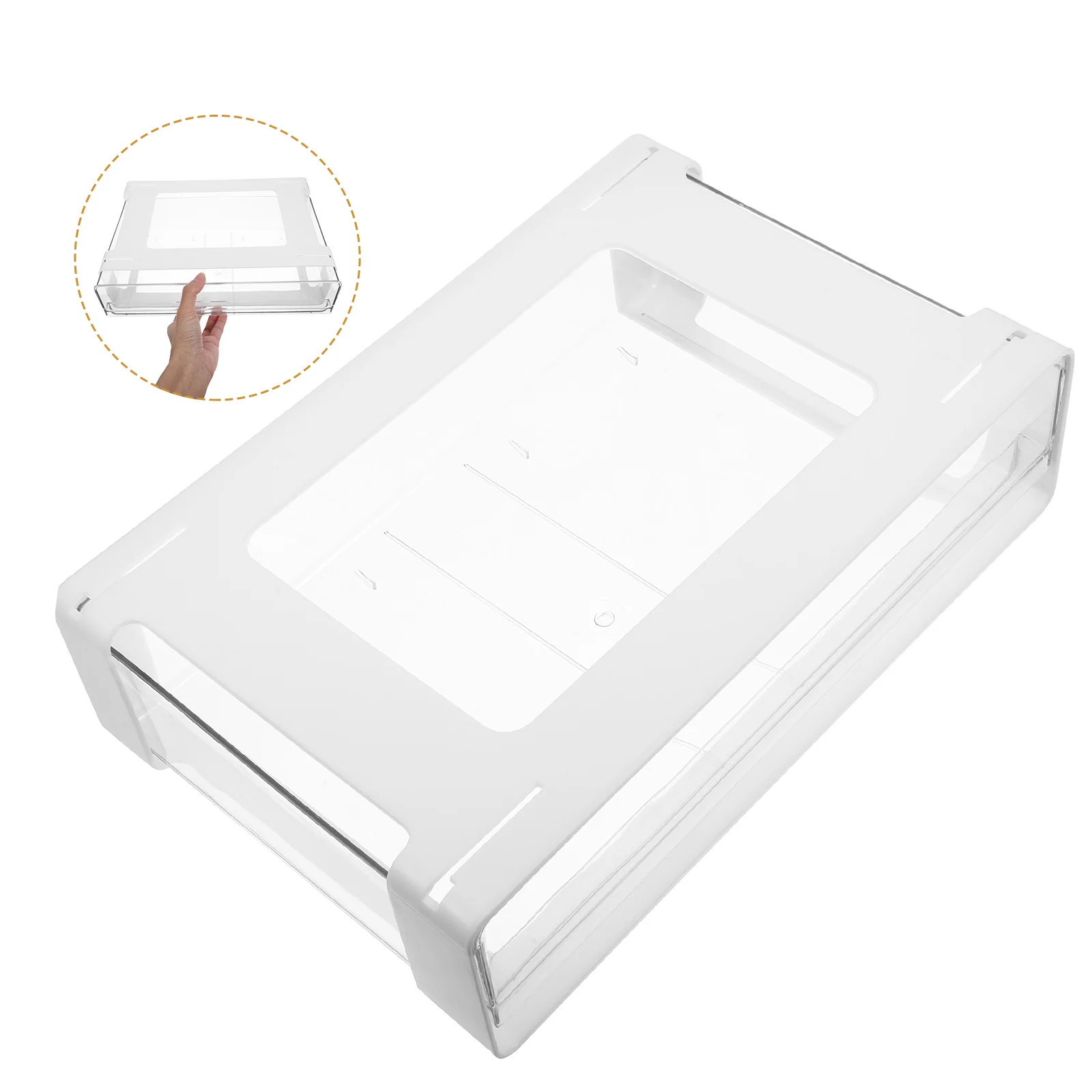 

Storage Box Under The Table Office Desk 3100X2000X860CM Plastic Hidden Organizer Drawer