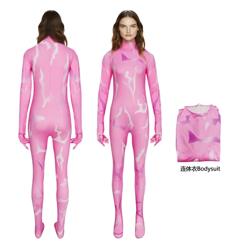 

Комбинезон для косплея «Охотник на демонов» KPop, костюм руми для женщин и девочек, комбинезон из полиэстера, боди, женская одежда для шоу, Хэллоуин Zoey