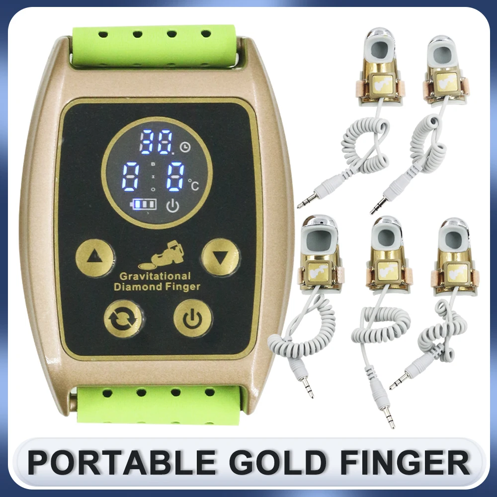 Nieuwe microstroom Golden Finger Face Lifting body massager Gravitational Diamond Finger EMS Beauty Machine