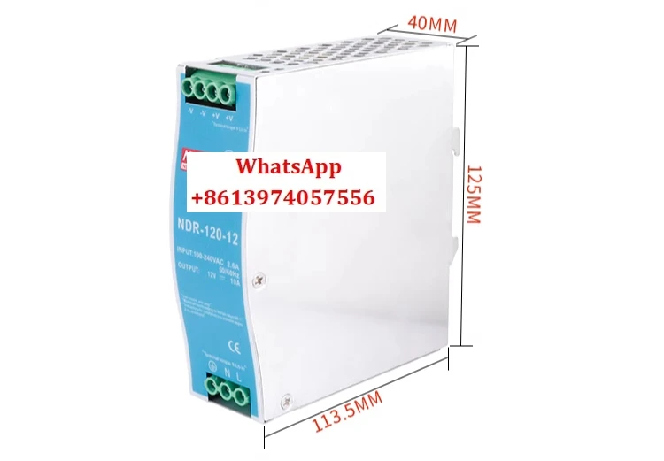 

Выключатель питания на рейке NDR-120/480-24V5A DC 12V10A/240WDRP