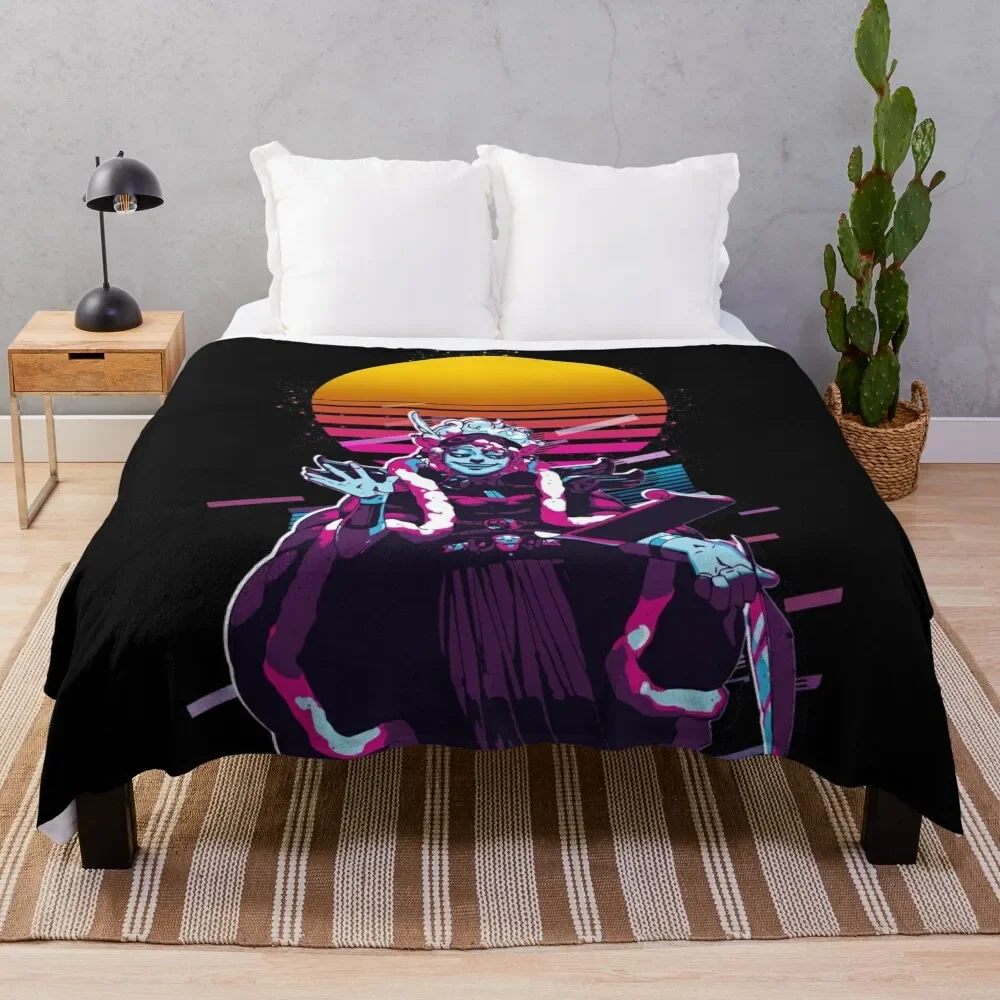 

Hypnos - Hades (80s Retro) Throw Blanket Cozy Napping Blanket Gift for Mom Dad