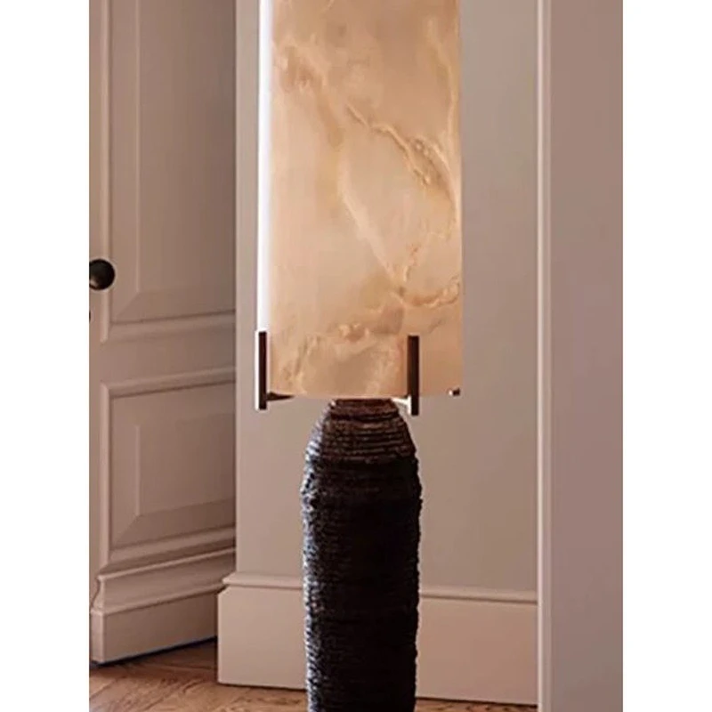 

Hotel sales office lobby decorative floor lamp medieval wabi-sabi wind living room model room decorative lamp