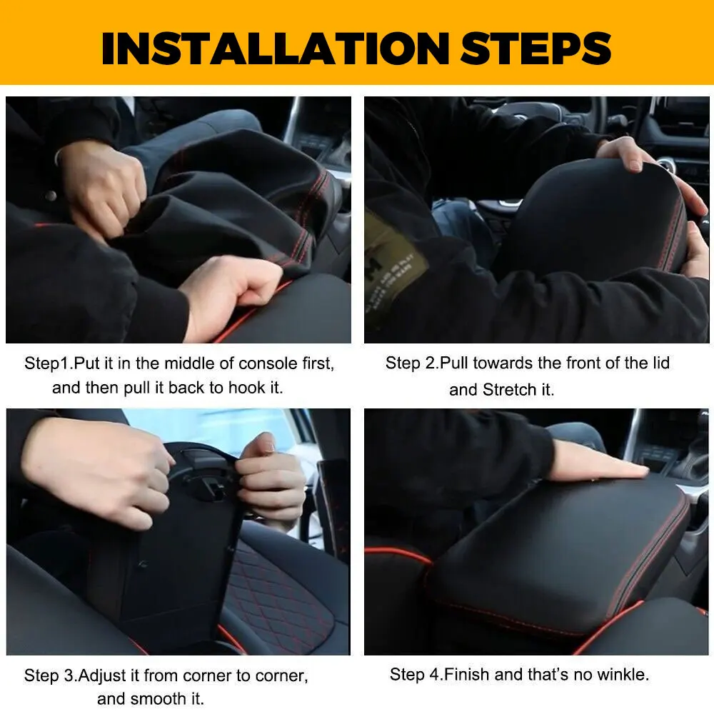 Image 4: Boîte de rangement en cuir pour accoudoir central, housse de protection et décoration pour Lexus NX 300h 200t 200, accessoires intérieurs de voiture 2015-2021