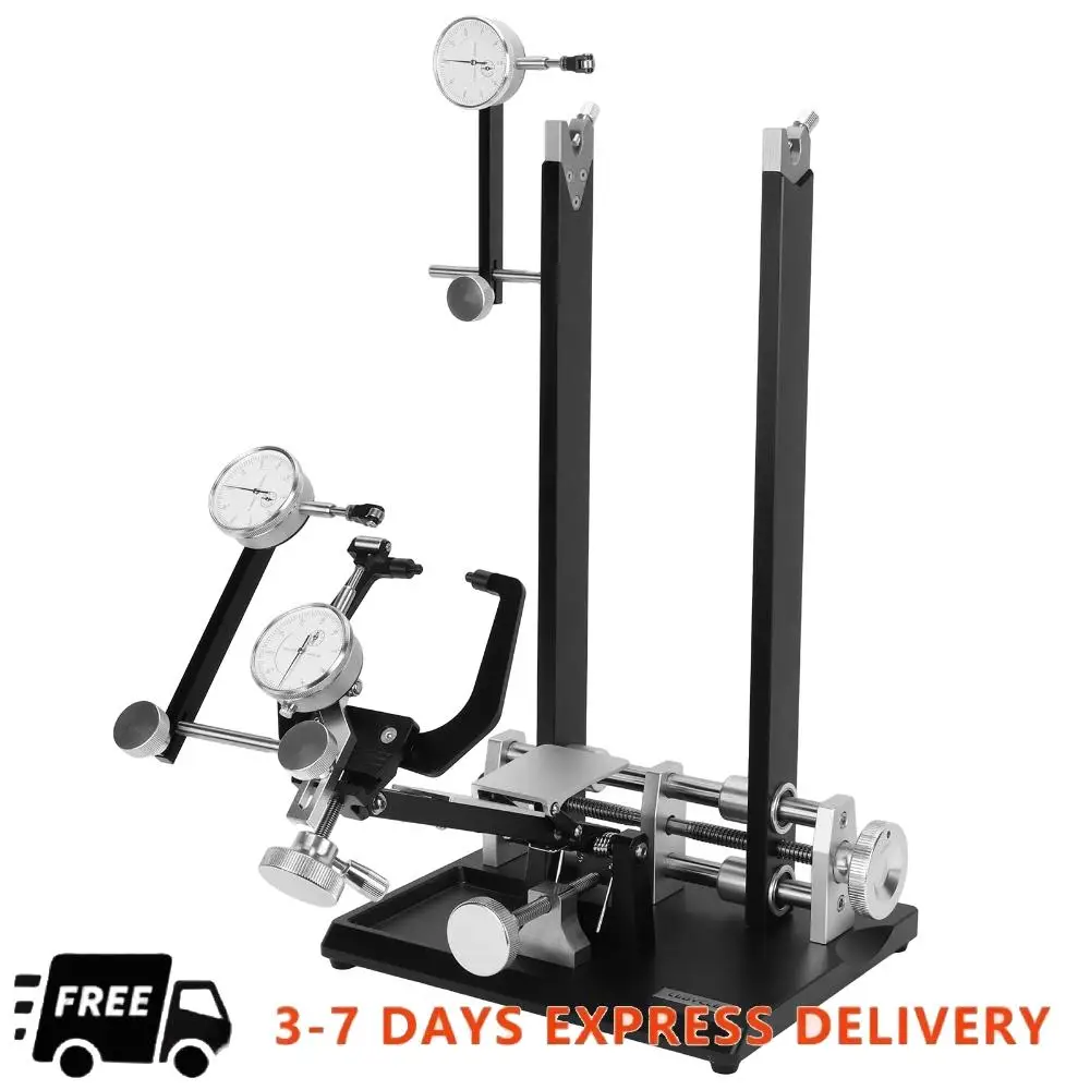 

Bicycle Wheel Truing Stand Aluminum Alloy Base Alloy Bike Wheel Alignment Repair Tool for Wheel Alignment and Disc Rotor Check