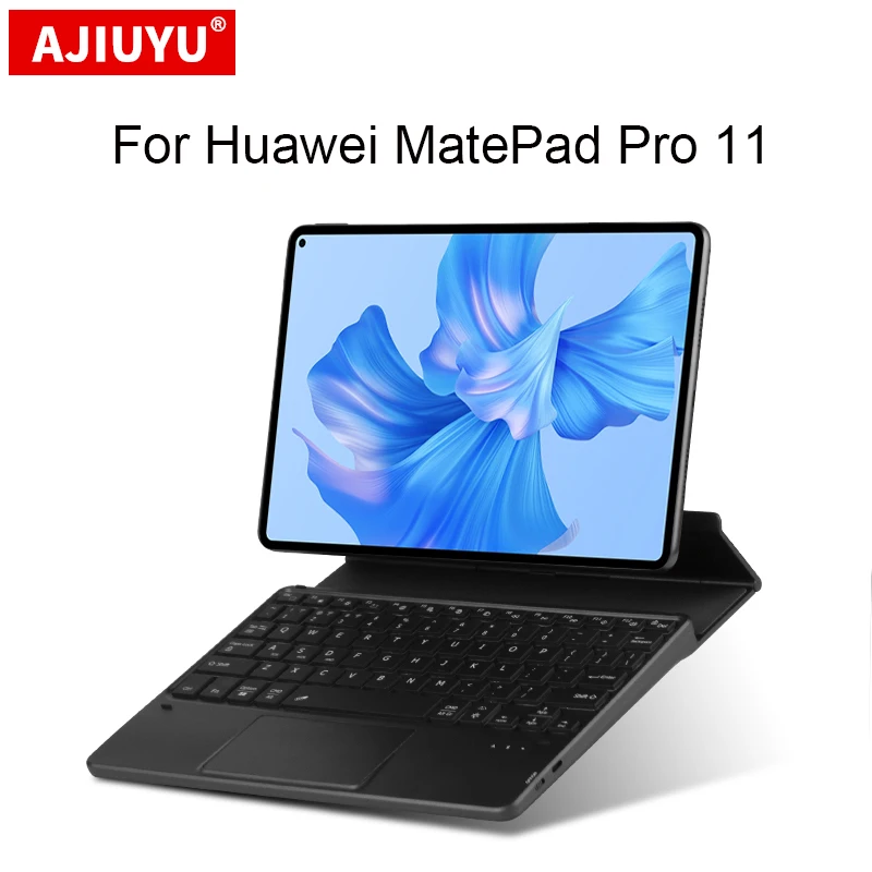 

AJIUYU TouchPad Keyboard Backlight Bluetooth For Huawei MatePad Pro 11 GOT-W29 AL09 2022 MatePad 10.4 11 SE T10S T8 Tablet Case