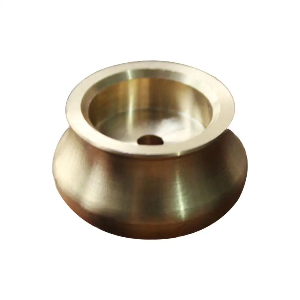 Portable Brass Incense Burner Holder Stable Flat Bottom Censer for Home Office Meditation Tea House