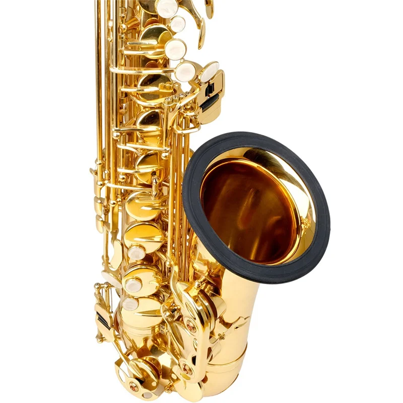 ABVL-Alto Saxophone Silicone Silencers Ring, Bell Mouth Protective Cover, Noise Reduction Ring