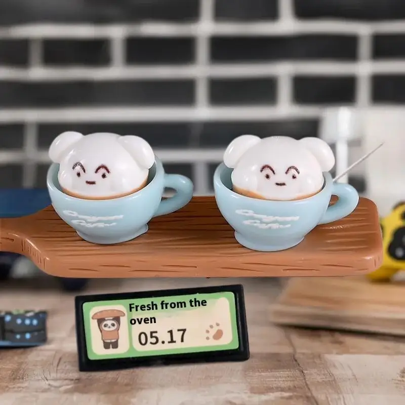 Splendid 10-Piece Set of Puppy Snow Top Coffee Mugs- Miniature Models for Dollhouses and Pretend Play Toys