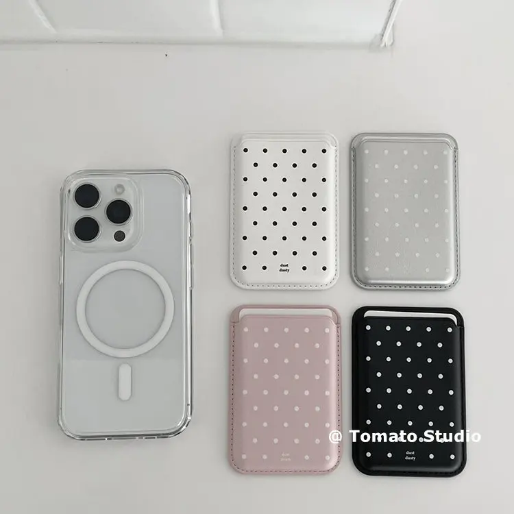Wave Point Magsafe Wallet Case For iPhone 18 Duo 17 16 14 13 Pro Max S25 S24 Card Holder Phone Magnetic Card Holder Accessories