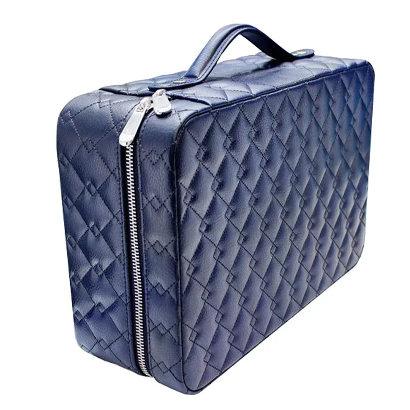 custom.Velvet Vintage Jewelry Travel Organizer Carrying Necklace Bangle Jewelry Display Box Portable Suitcase