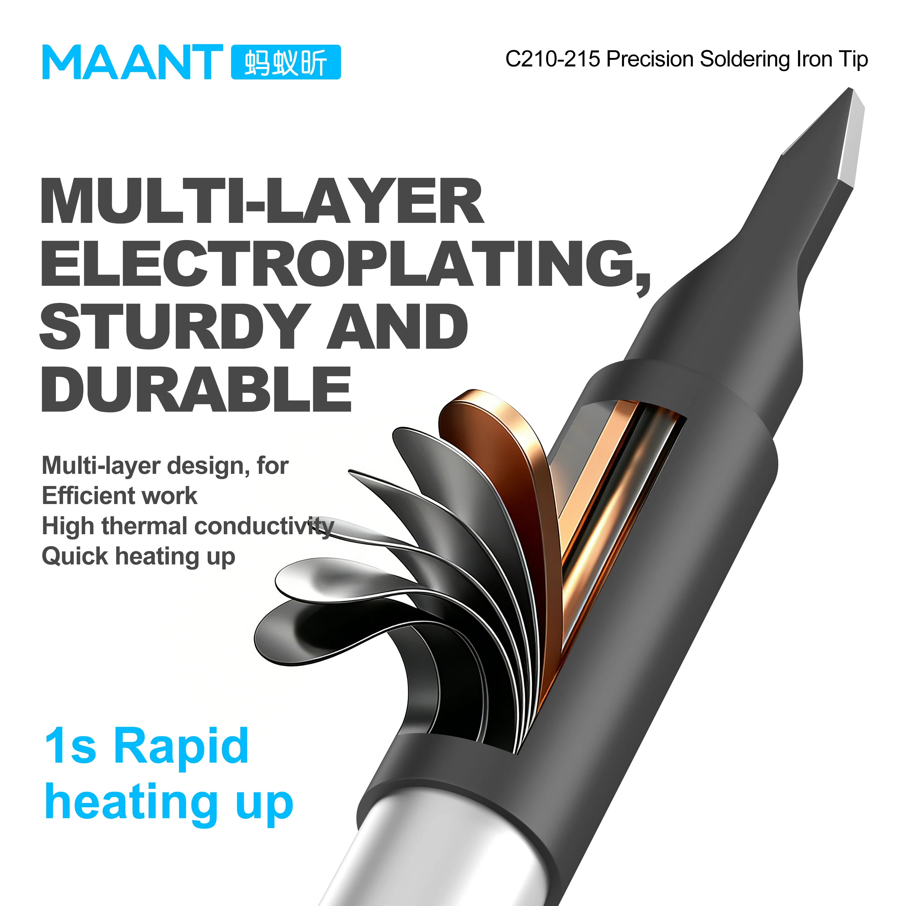 MaAnt C210-215 정밀 콤보 납땜 인두 팁 2 - Combo Power Tools 리뷰 및 가격