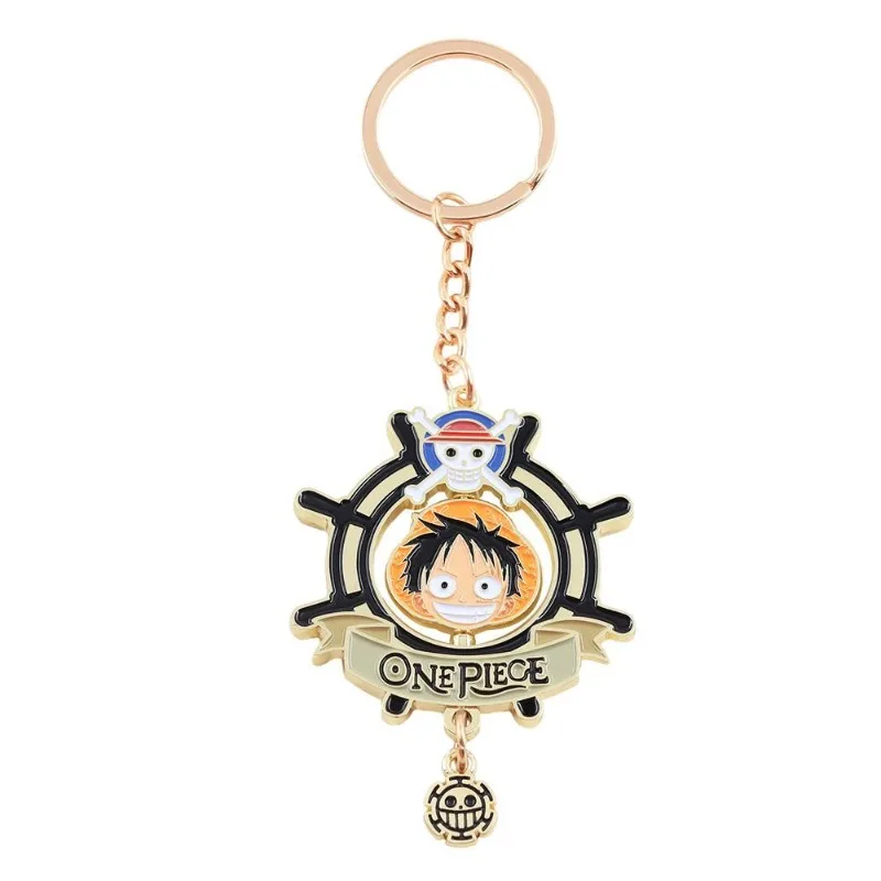 Neuer One Piece Monkey·D·Luffy personalisierter, kreativer Schlüsselanhänger aus Metall, Schulranzen-Rucksack, dekorativer Anhänger, exquisites Festivalgeschenk – Detail 4