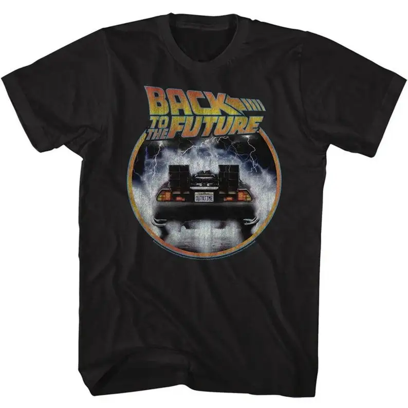 

Back to the Future Circle Black Adult T-Shirt