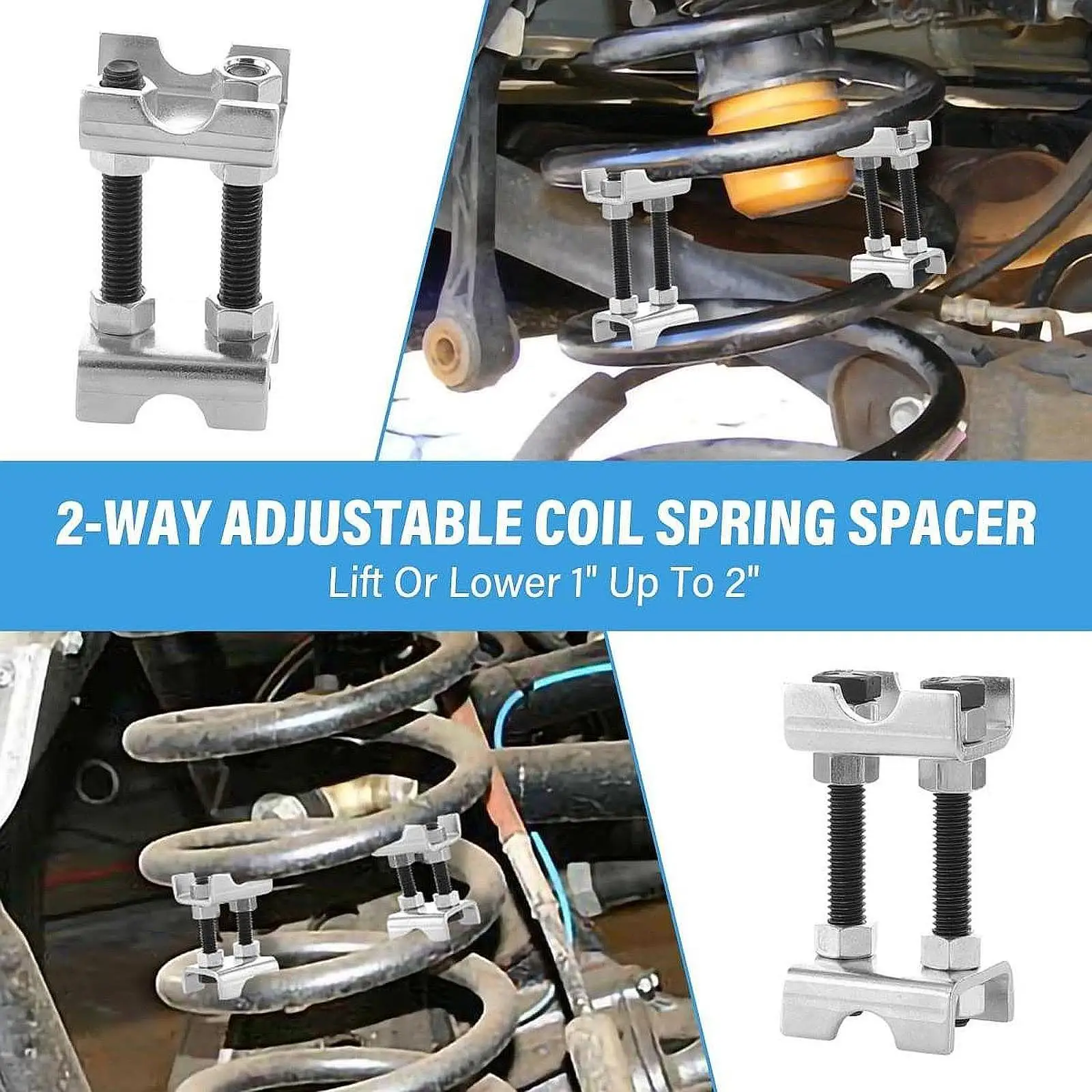 

Coil Spring Compressor Spare Parts Adjuster Tool Lift or Lower Manual High Performance Replacement Lift or Lower Spring Spacer
