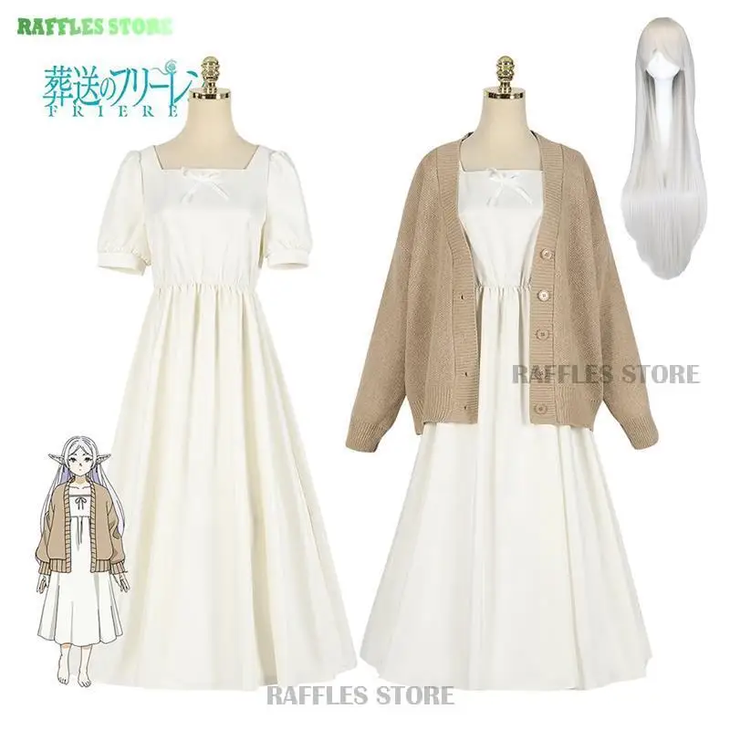 Frieren Flamme Cosplay Dress Sweater Costume Wig Anime Sousou no Frieren Beyond Journey's End Cosplay Suit Dress Women Suit