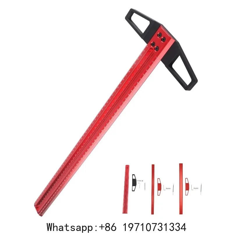 t-type-woodworking-ruler-hole-positioning-scribing-gauge-aluminum-alloy-measuring-tool-for-carpenter