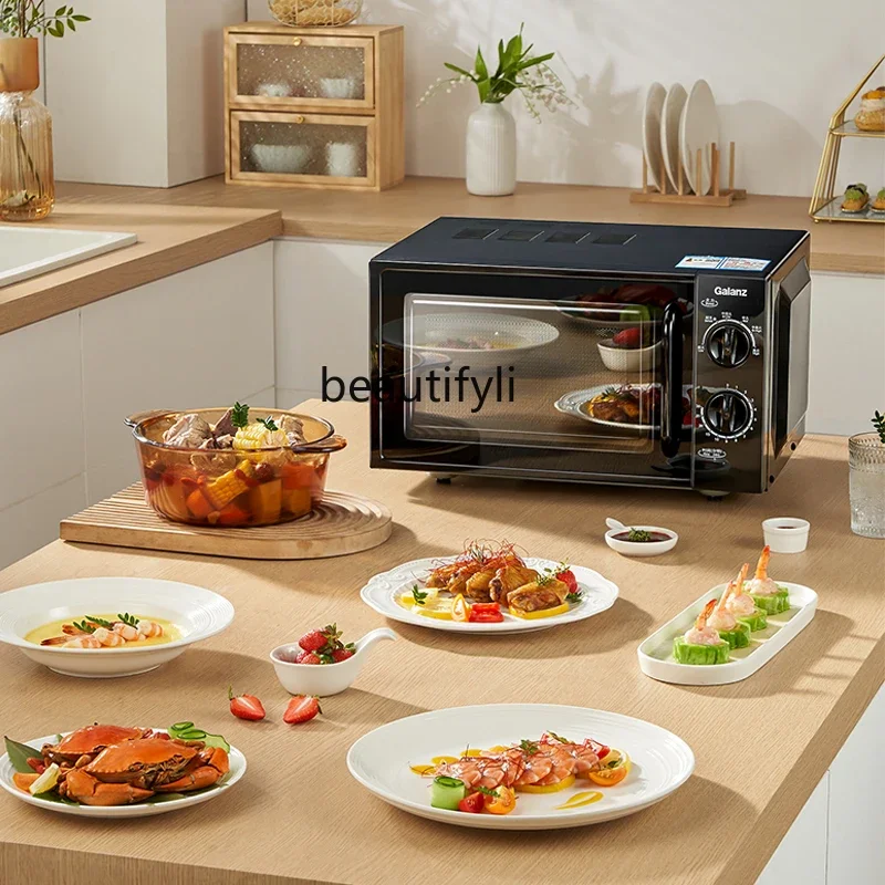 Microwave oven 20L household small mini simple knob multi-functional tablet