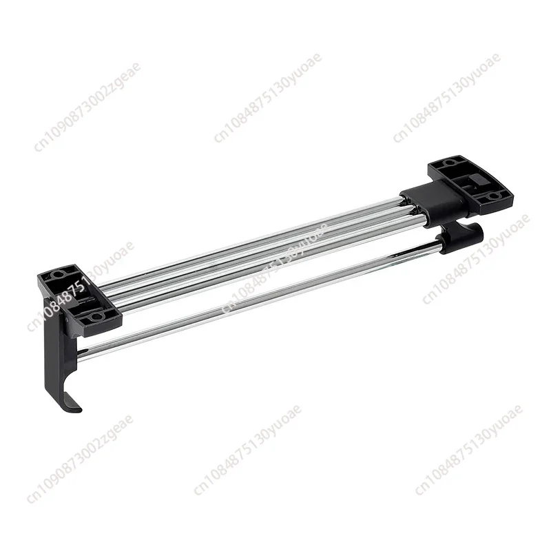 Shallow cabinet vertical longitudinal telescopic wardrobe hanging rod top loading rod