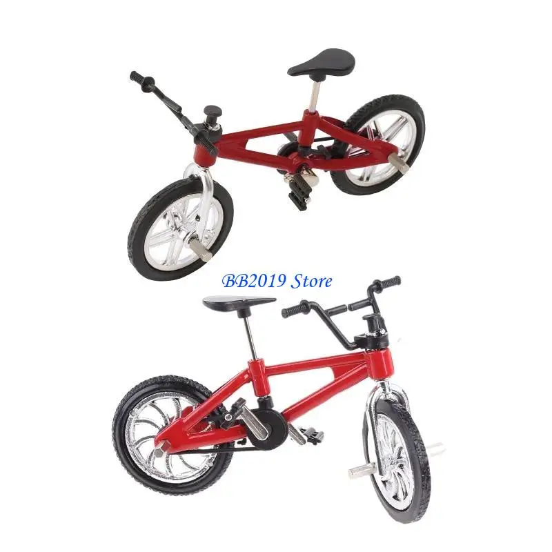Q0KB Finger Alloy Model Mini MTB BMX Fixie Bike Boys Toy for Creative Game Gi