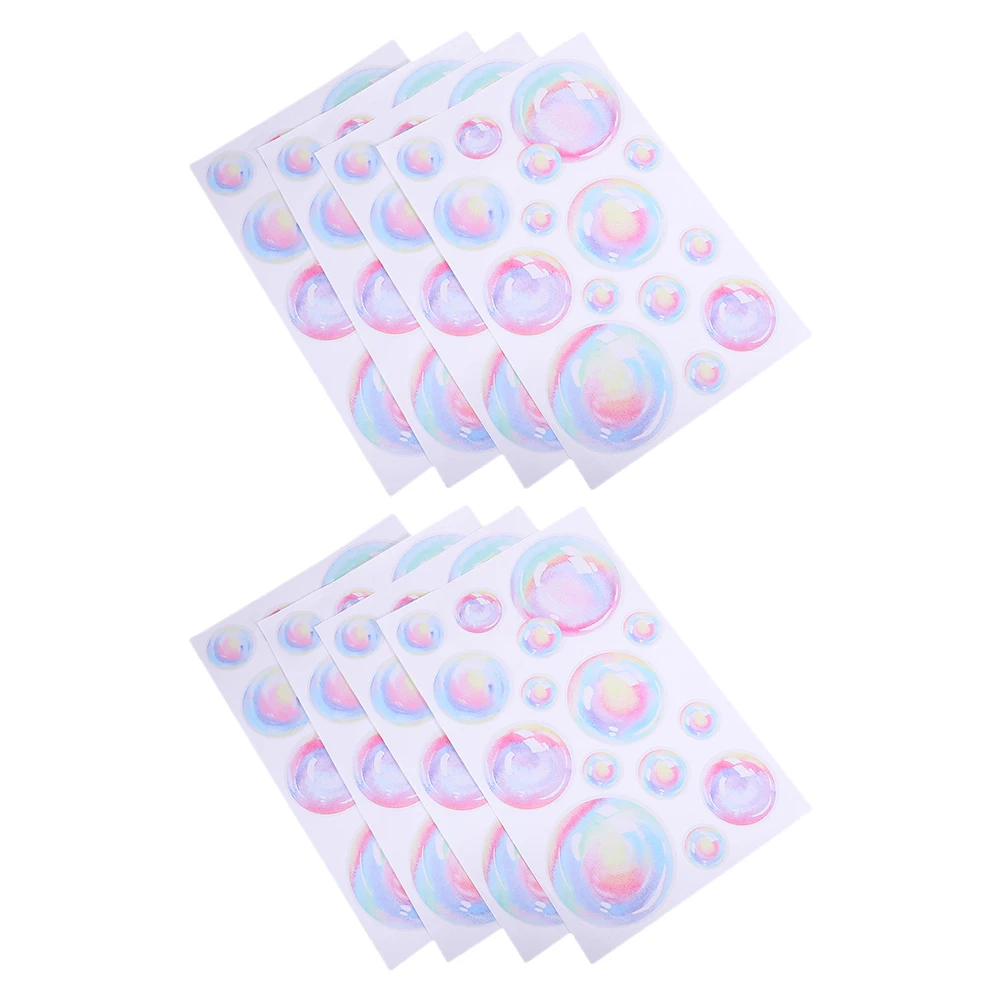 

Colorful Bubble Wall Stickers Decorative Dots Decals Watercolor Peel Stick Bathroom Bedroom Ocean Playroom Waterproof Durability