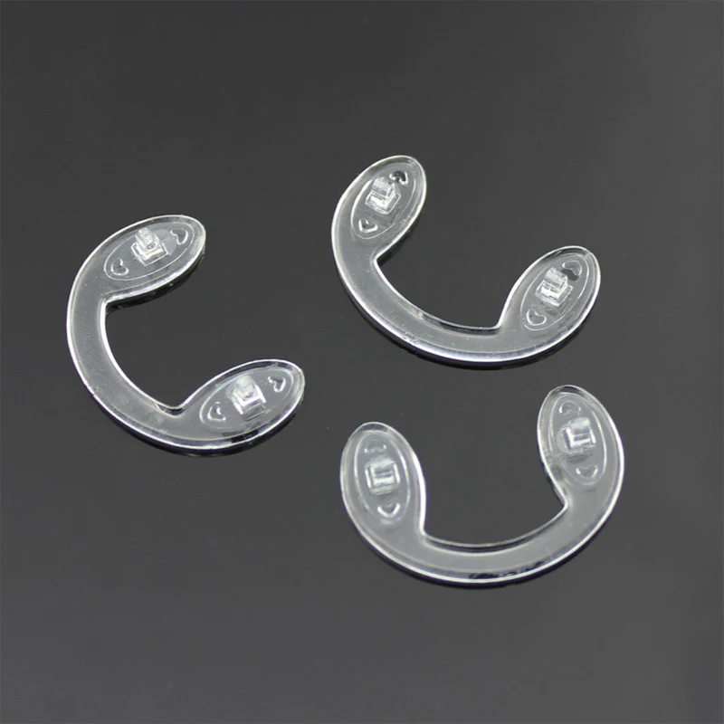 4 قطعة منصات أنف للنظارة من السيليكون غير قابلة للانزلاق على شكل حرف U-مجموعات إصلاح للنظارات ملحقات مريحة وناعمة وقابلة للتنفس للنظارات