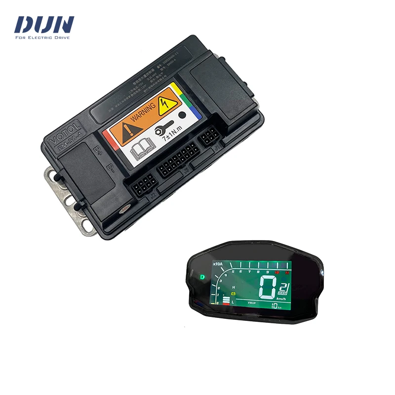 VOTOL EM50-4 80A Controller Motherboard with DKD Display for 1000W-1500W In-wheel Hub Mid-Drive Motor