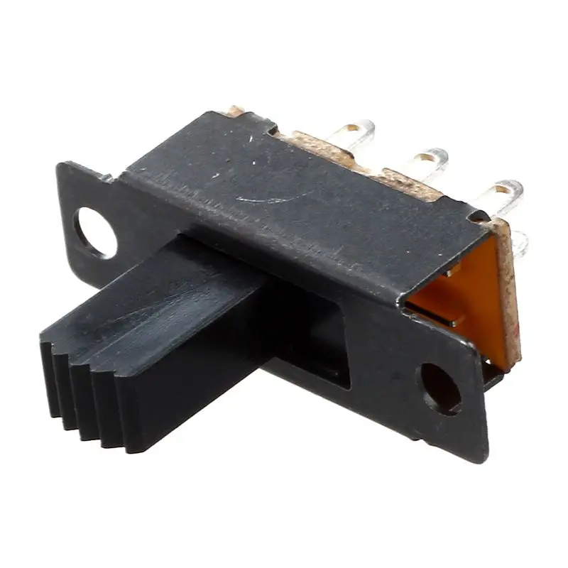 Mini interruptor deslizante DPDT On/On, 10 piezas, 6 pines, 2 posiciones