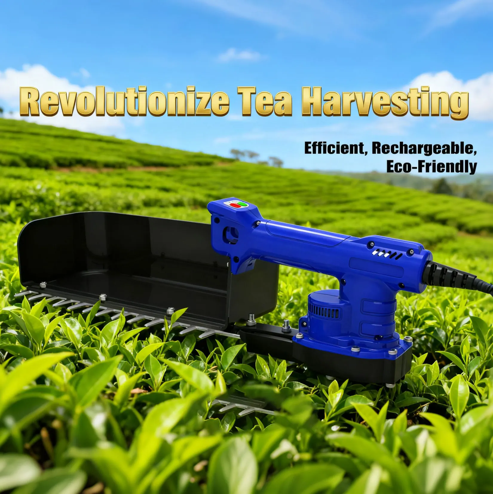 N+PLUS Long Service Life Low Noise Smooth Operation Tea Cutting Machine High Precision Efficiency Tea Leaf Picking Machine