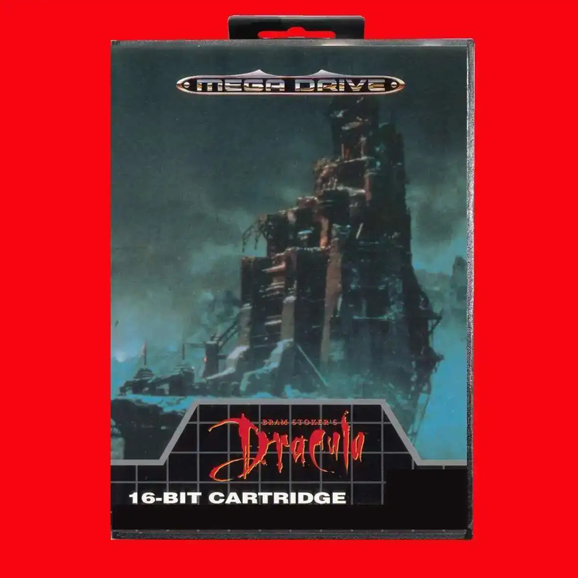 Cartucho de jogo Dracula 16Bit MD com caixa EUR para sistemas Sega Megadrive Genesis