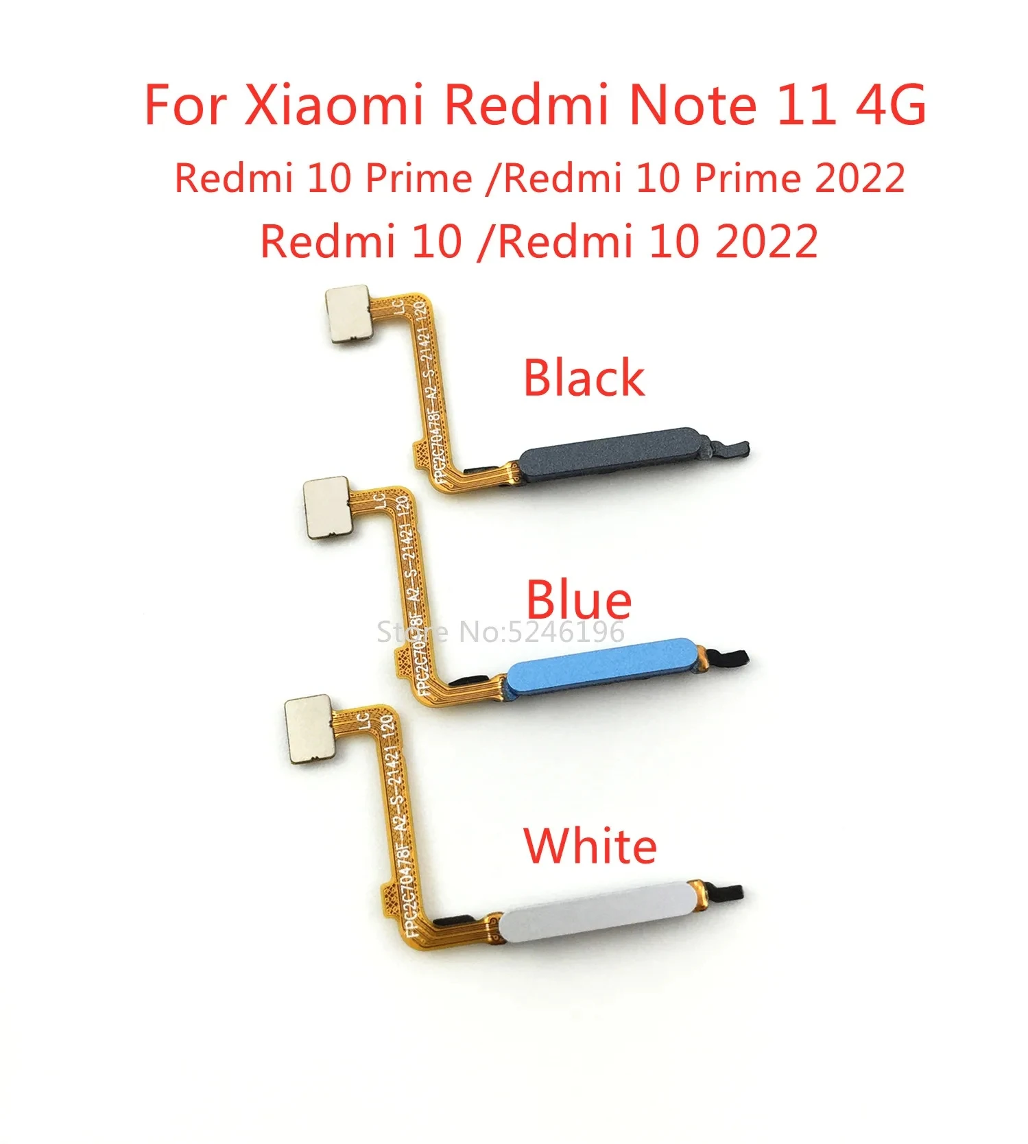 

1pcs New Fingerprint Sensor Flex Cable For Xiaomi Redmi 10 2022 Redmi 10 Prime 2022 Redmi Note 11 4G Touch ID Replace Part. ﻿