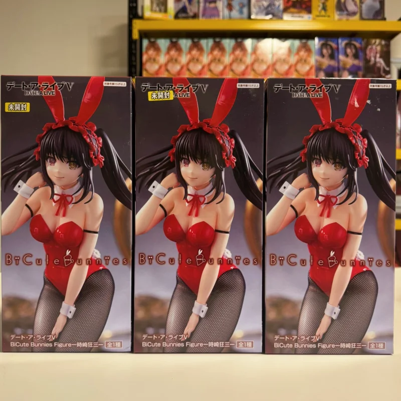 Original FuRyu BiCute Bunnies Tokisaki Kurumi Nightmare DATE ALIVE IV Bunny Anime Figure Toys PVC Model Collector Gift