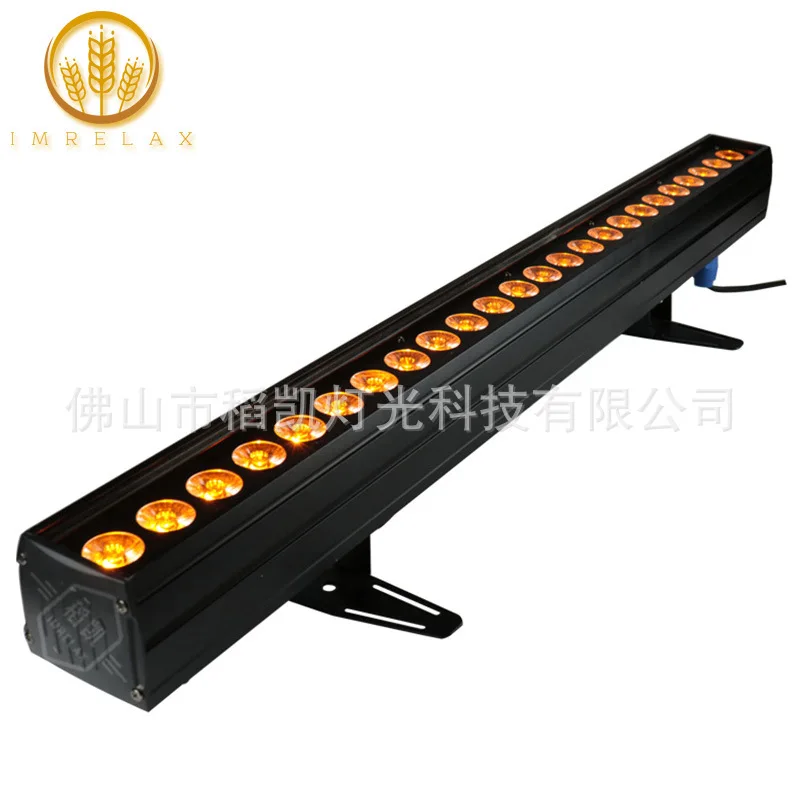 

18 12 Вт светодиодная настенная стиральная лента сценический светильник RGBWA + УФ 6 в 1 окрашивающий светильник DJ окружающий свет