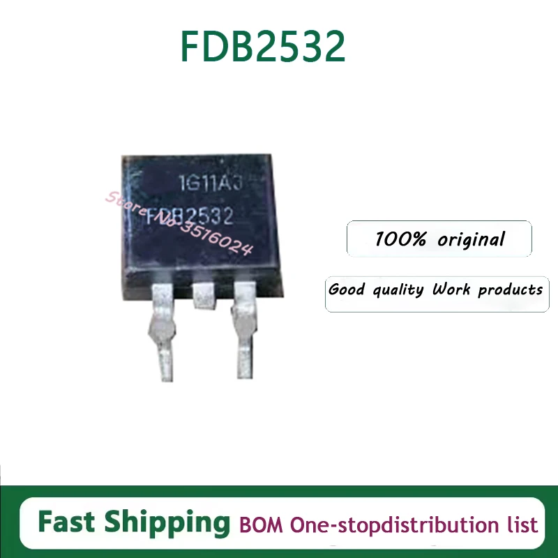10PCS/lot  FDB2532  TO-263 150V 79A 100% NEW
