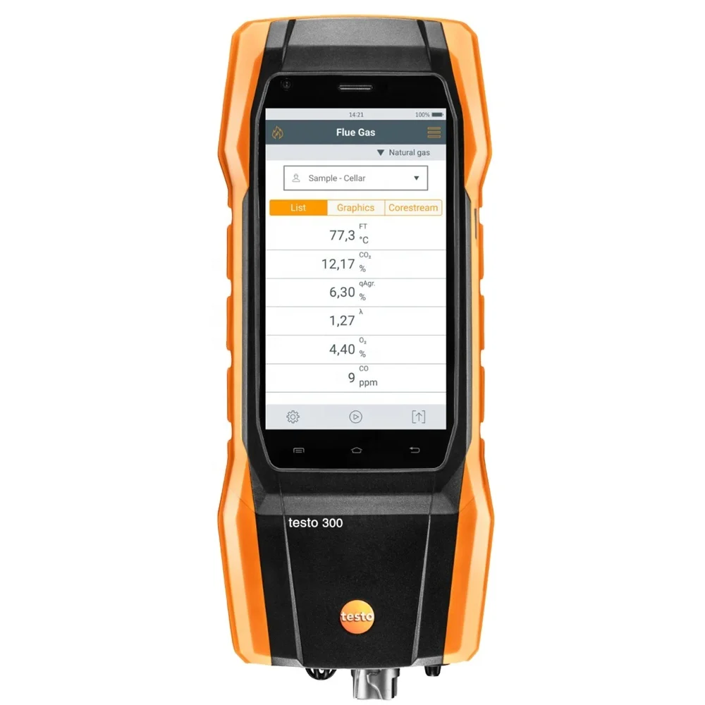 Original Testo 300 Flue Gas Analyzer O2 CO up to 4000 ppm