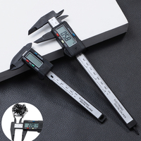 100mm 150mm Watch Electronic Digital Caliper Carbon Fiber Dial Vernier Play Caliper Vernier Ruler ForWatch Repair Measuring Tool