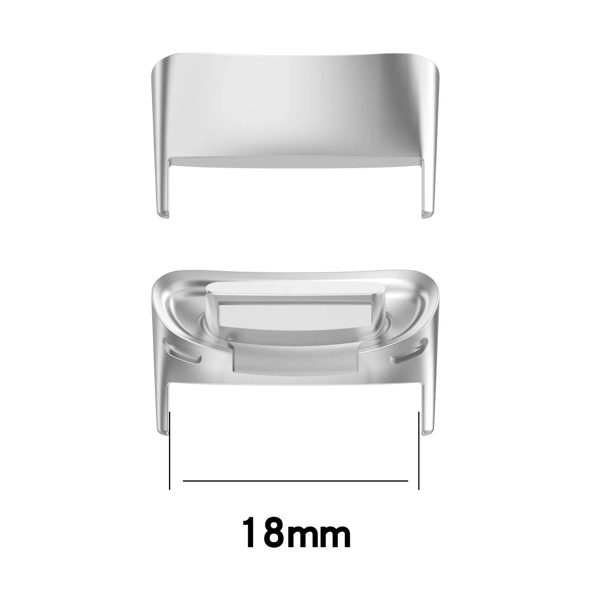 2pc 18mm Replacement Metal Connector Adapter for Fitbit Charge 6/Charge 5 Stainless Steel Connector Advanced Fitness Bracelet - view 4