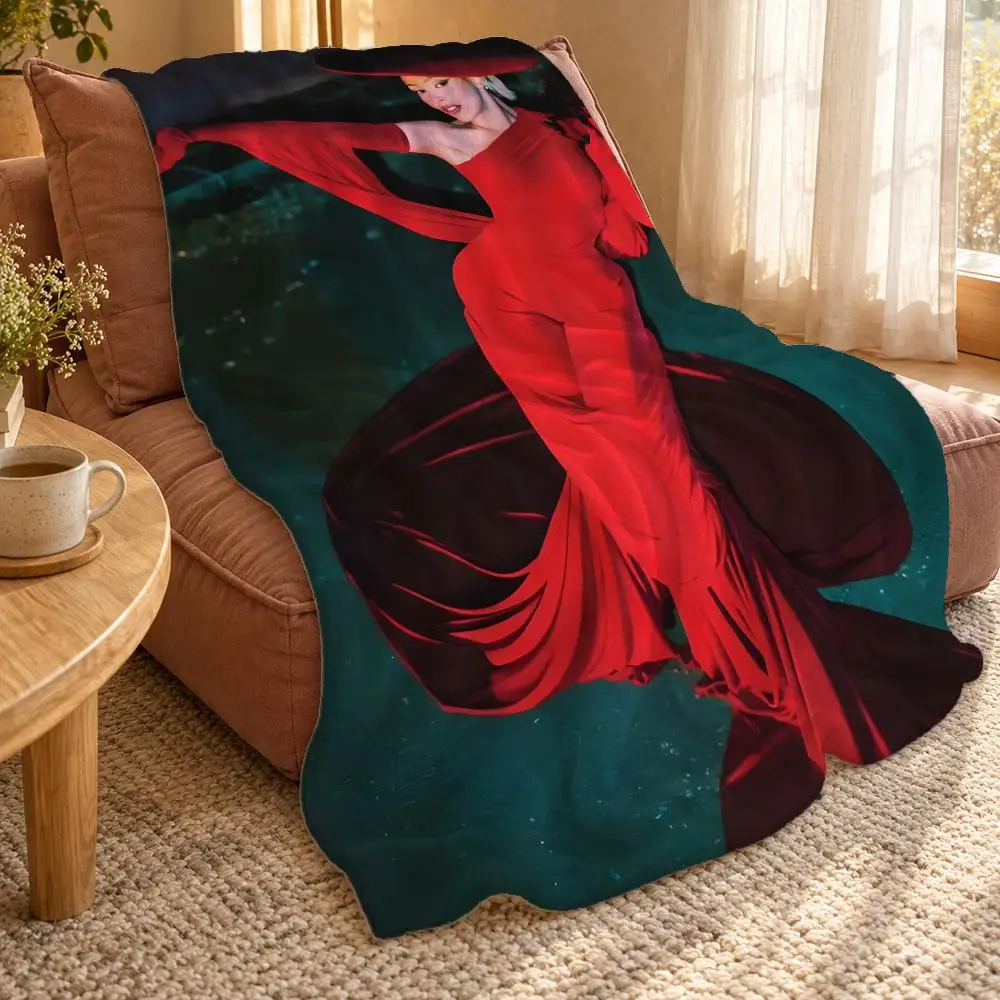 Doja Cat Throw Double Sided Flannel Throw Blanket Soft Travel Camping Sofa Bed Home