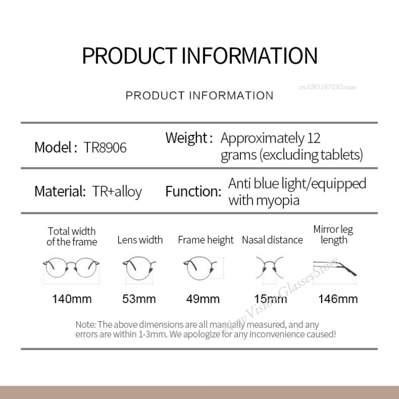 موضة قصر النظر نظارات للنساء الرجال جديد اللون مربع شفاف النظارات ريترو ناقص الديوبتر النظارات البصرية وصفة طبية #6