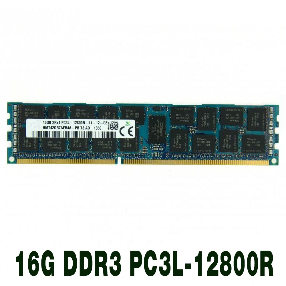 1 pcs For SK Hynix RAM 16GB ECC REG HMT42GR7AFR4A-PB Server Memory High Quality Fast Ship 16G DDR3 2RX4 PC3L-12800R