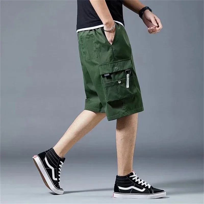 Summer Casual Cargo Shorts For Men 2024 New Multi-pocket Basketball Gym Bermuda Masculina Y2K Streetwear Sports Short Pants