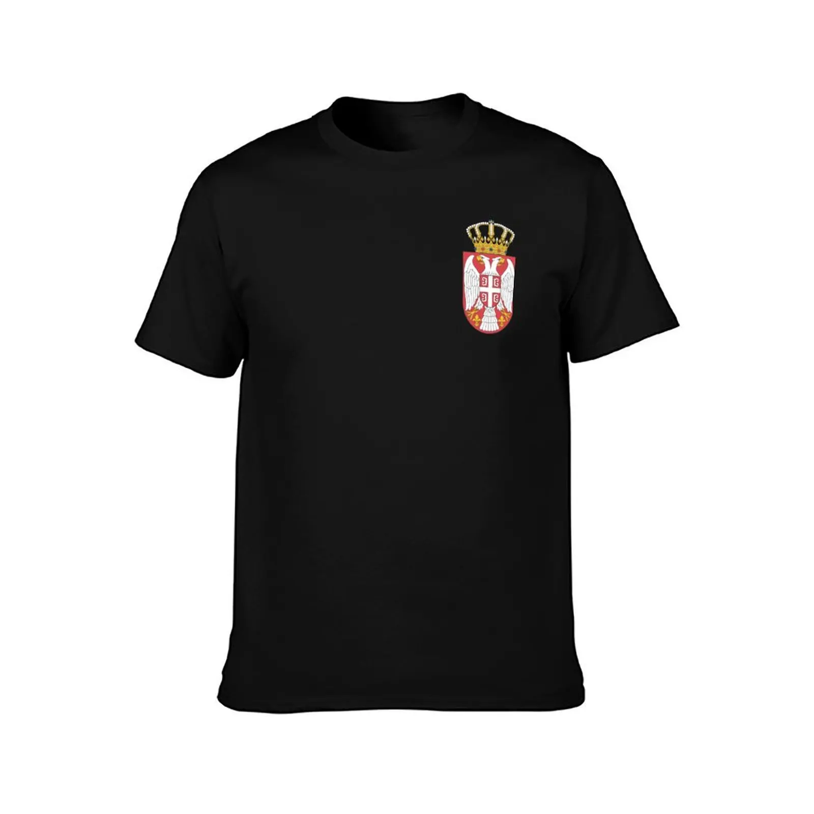 Coat of arms of Serbia T-Shirt Summer Casual Cotton Tee Oversized Streetwear Tops Vintage Graphic Print Unisex Men Women