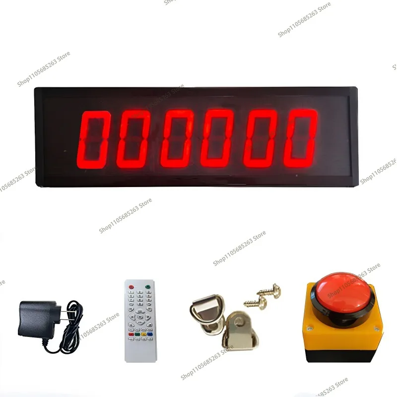 Turn the page, hand shot electronic counter clock in check-in, button, count, induction