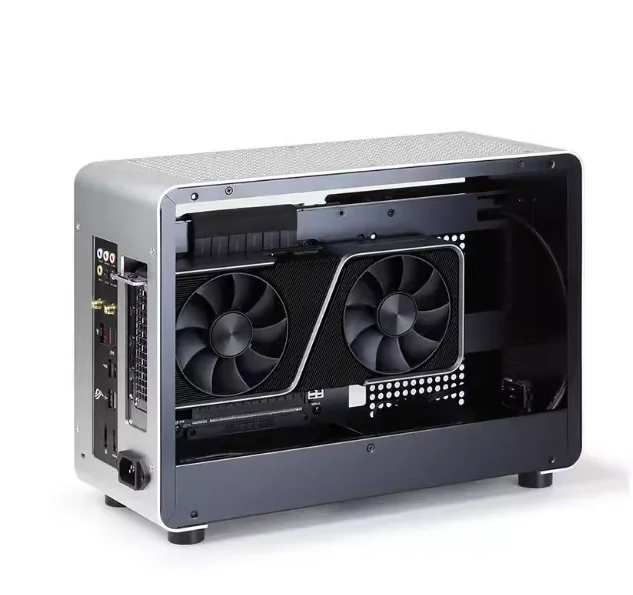 G1-SE all aluminum side transparent A4 ITX mini small case SFX power supply portable host air cooling