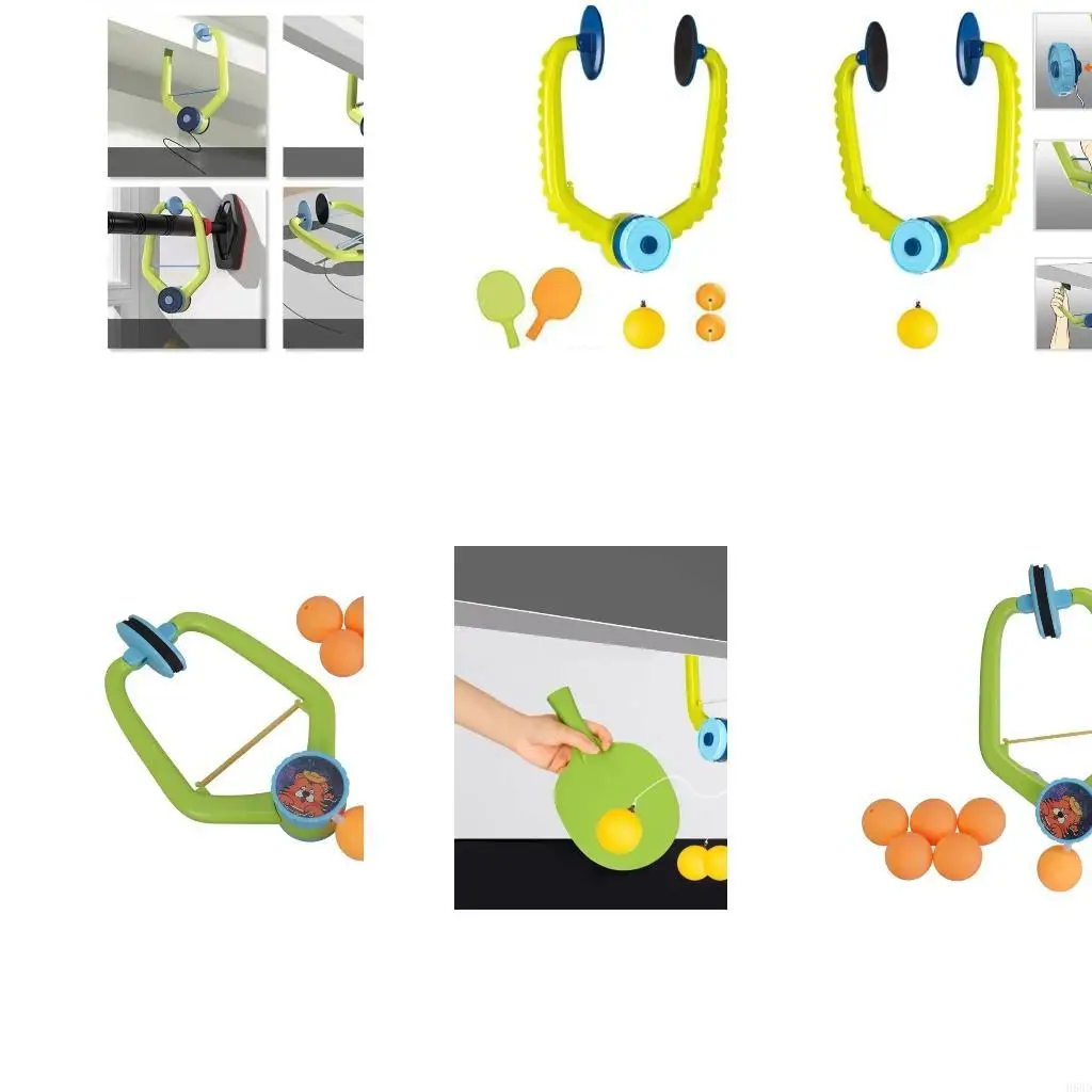 

Портативный настольный теннис дверной дверь пингпунга висячий тренер настольного тенниса с ракеткой / шариками легко установить