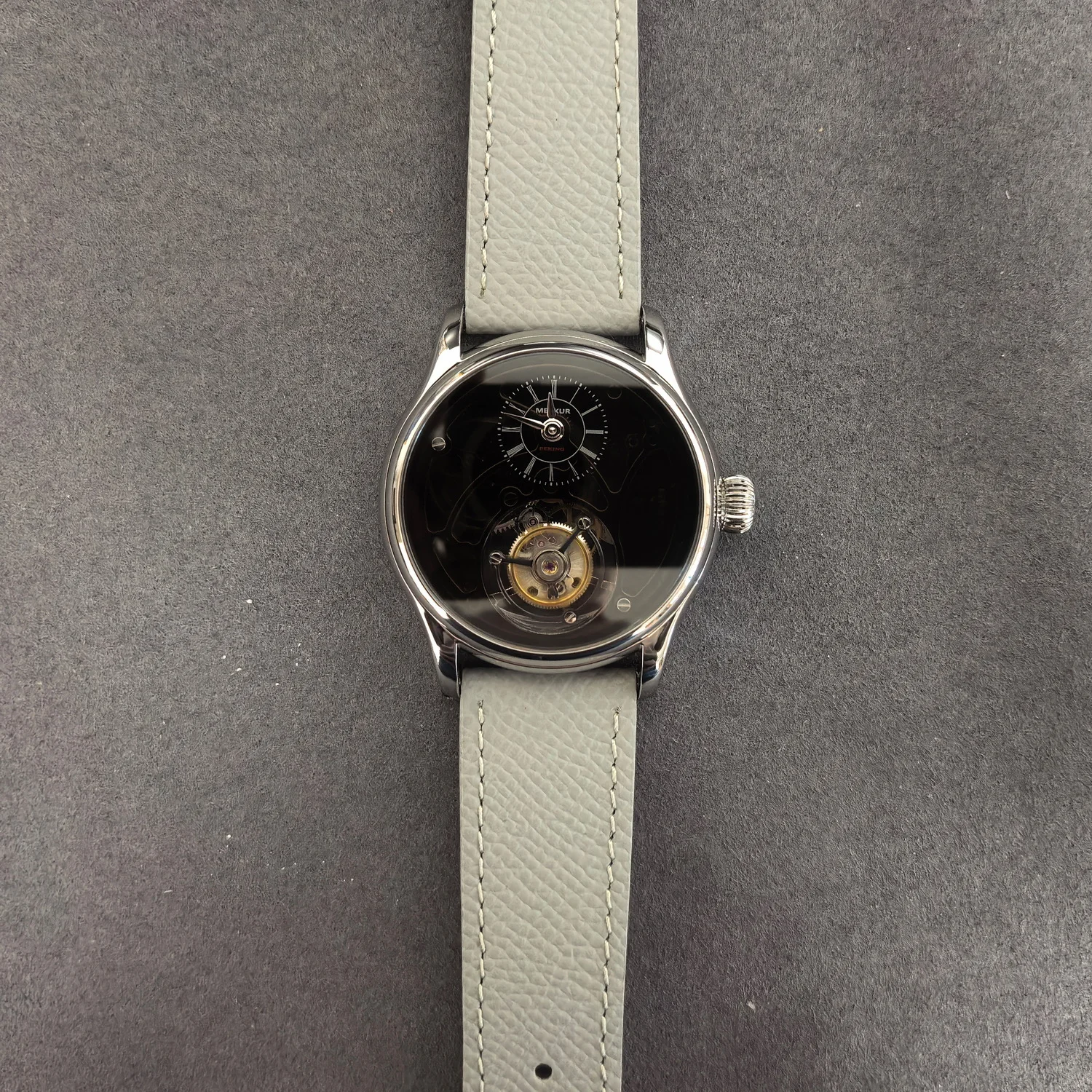 

Мужские часы PIERRE PAULIN с турбийоном, 42 мм, механические, с ручным заводом, сапфировое стекло, кожаный ремешок